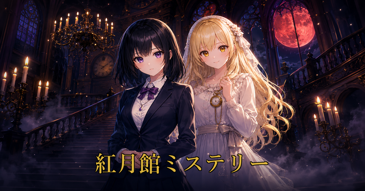 紅月館の偽証少女 キービジュアル